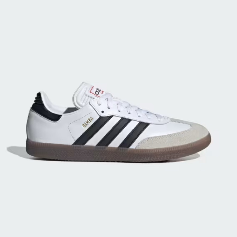 Adidas Samba White and Black Trainers